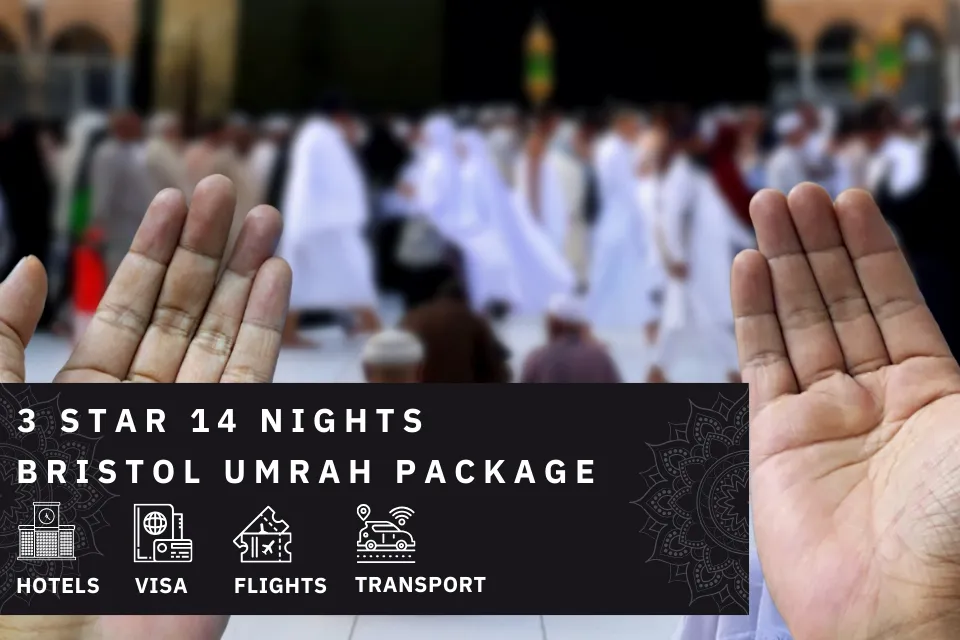 14 Nights 3 Star Bristol Umrah Package