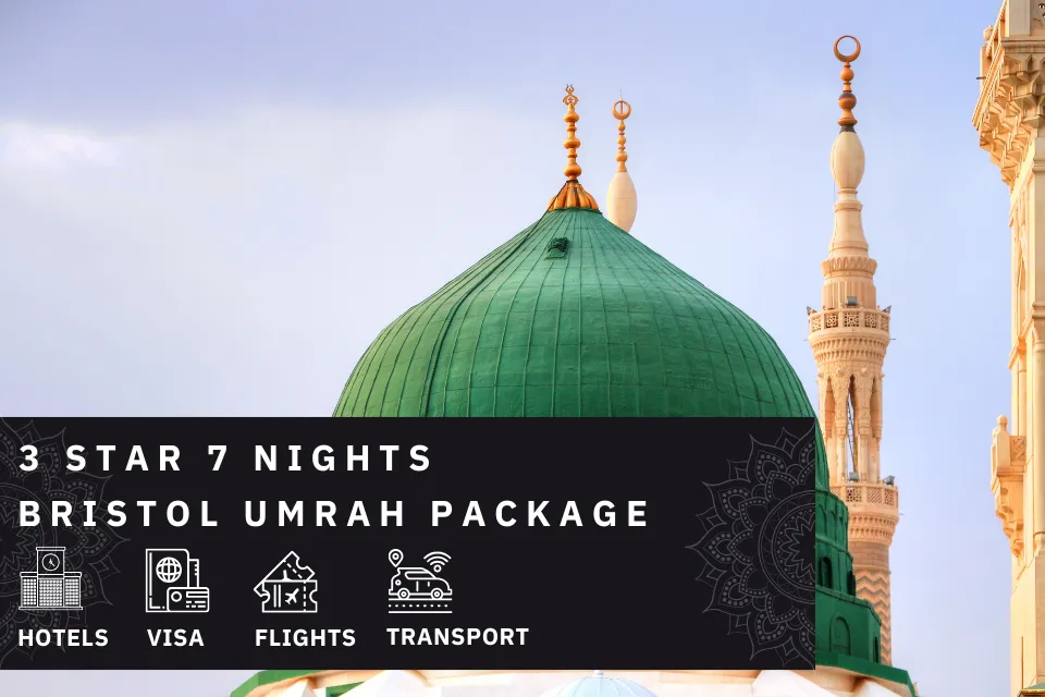 7 Nights 3 Star Bristol Umrah Package